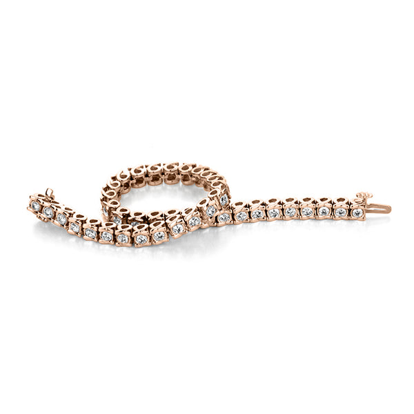 1/2 CTW Diamond Tennis 7" Bracelet in 10KT Rose Gold