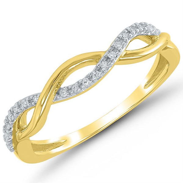 1/20 CTW Diamond Ring in 10KT Yellow Gold