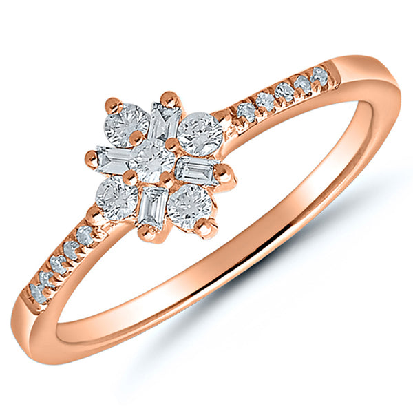 1/4 CTW Diamond Ring in 10KT Rose Gold