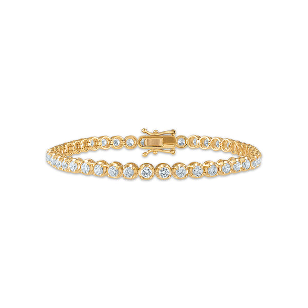 Signature EcoLove 6 CTW Diamond Tennis 7.25" Bracelet in 14KT Yellow Gold