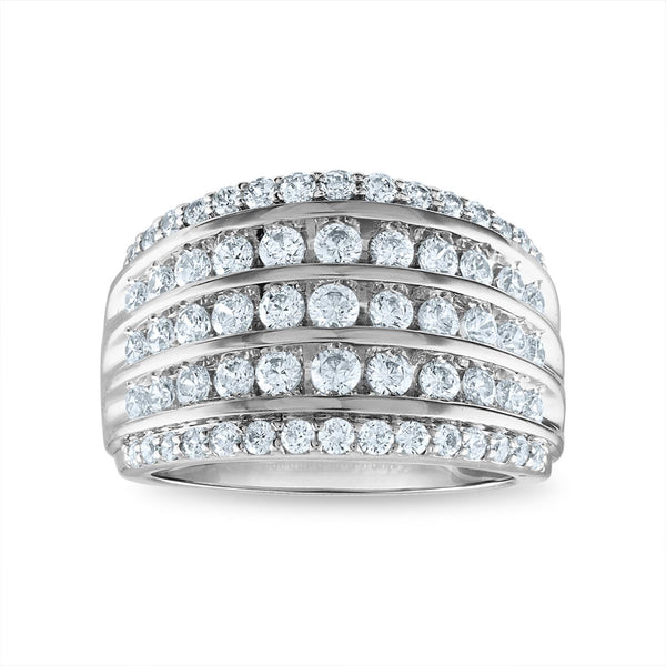 2 CTW Diamond Anniversary Ring in 10KT White Gold