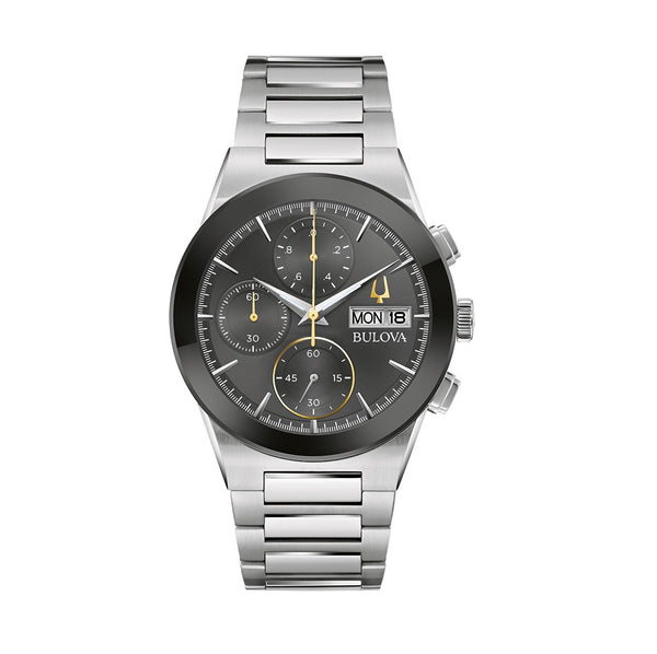 Bulova Modern Millenia with 41MM Chronograph Dial in Stainless Steel; 96C149