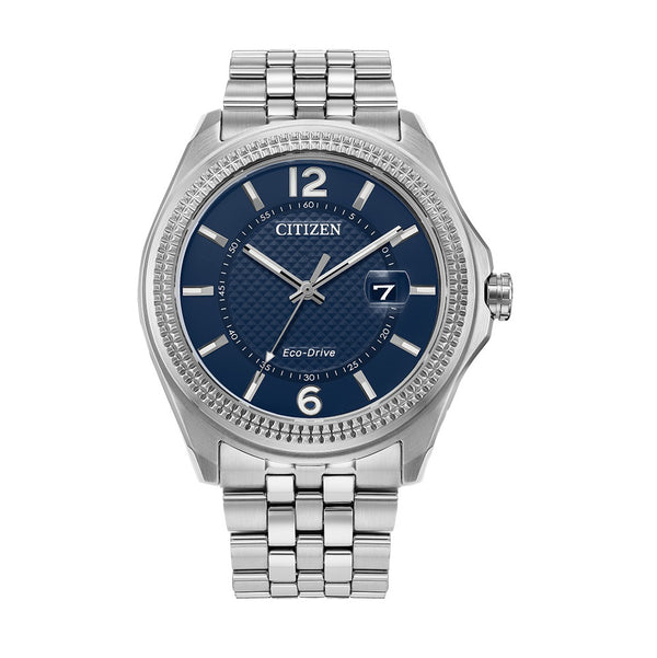 Citizen Corso 42MM Blue Dial Stainless Steel Case and Band; AW1740-54L