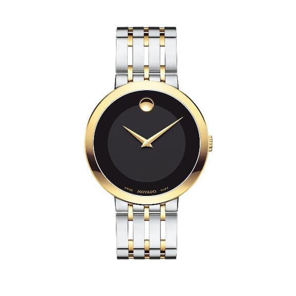 Movado with 39MM Black; 0607058