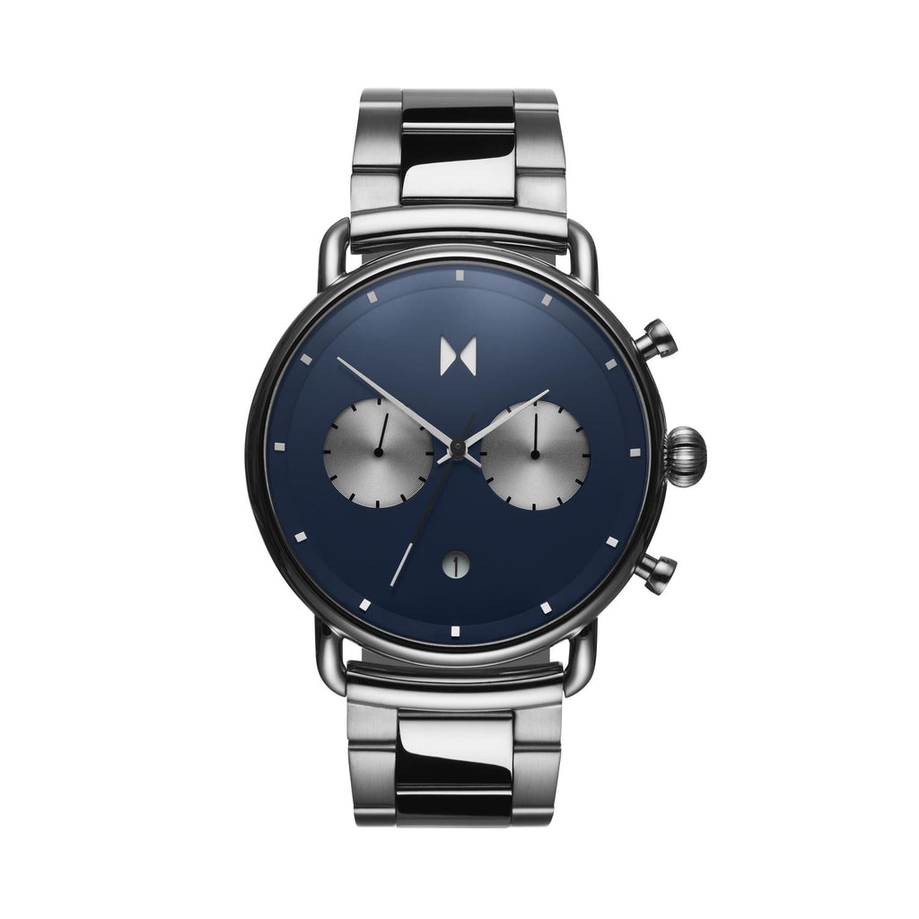 MVMT Blacktop Watch with Blue Chronograph D-BT01-BLUS Daniels – 47MM Dial. Jewelers