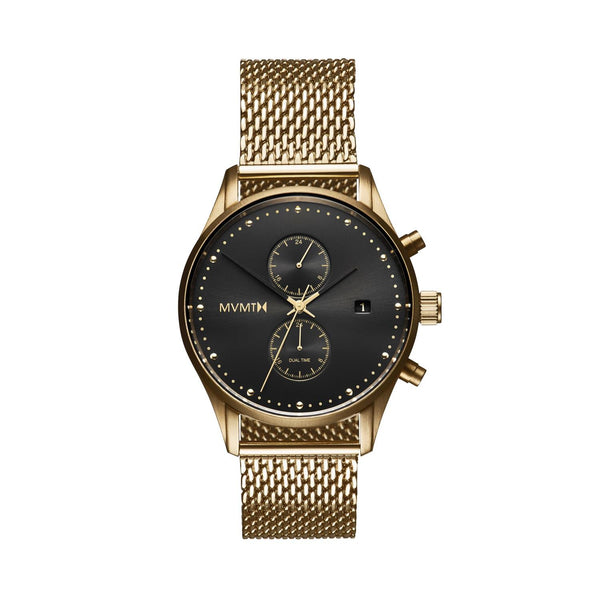 MVMT Voyager 42MM Watch with Goldtone Stainless Steel Mesh Band; D-MV01-G2