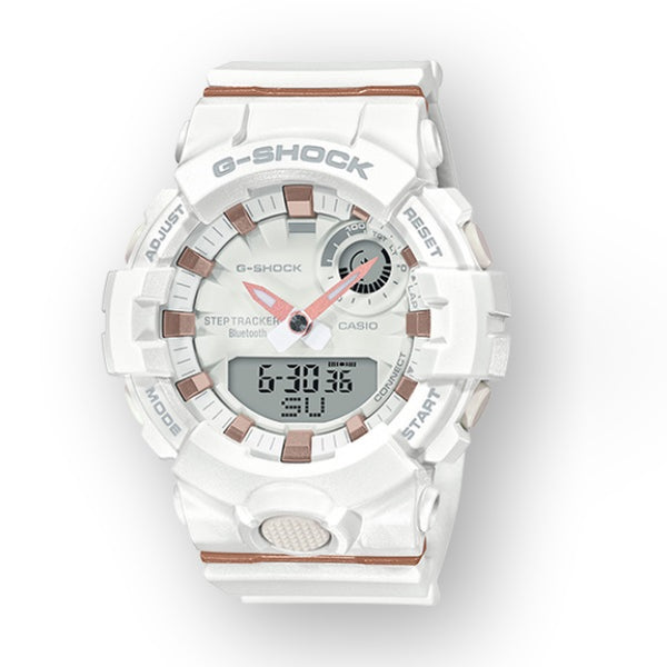 G-Shock Move Bluetooth Connected Watch in White Resin; GMAB800-7A