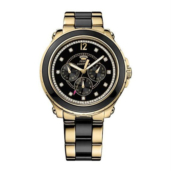 Juicy Couture with 42X42 MM Black Watch Band; 1901129