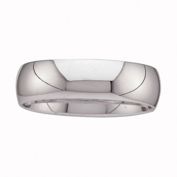 6MM Wedding Comfort Fit Ring in 10KT White Gold