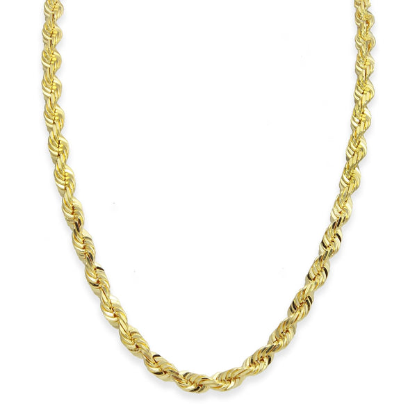 10KT Yellow Gold 26" 6MM Rope Chain