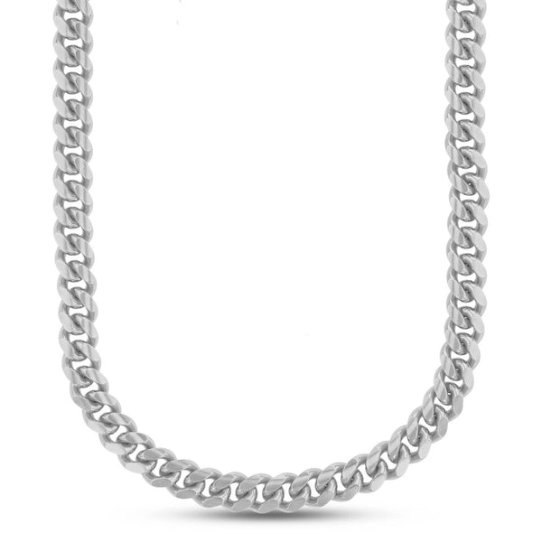 Luxe Layers Sterling Silver 30" 8.35MM Miami Cuban Link Chain