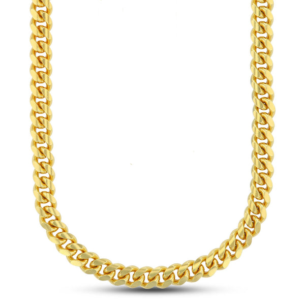 Luxe Layers 14KT Yellow Gold Plated Sterling Silver 30" 8.35MM Miami Cuban Link Chain