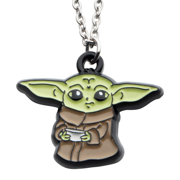 Silver-tone Base Metal 18" Star Wars Baby Yoda Pendant