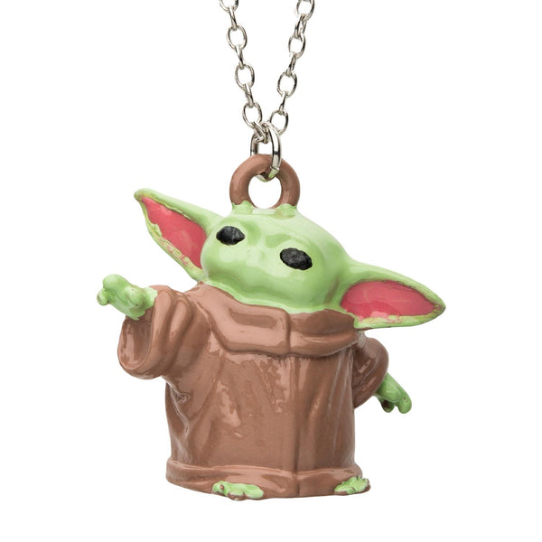 Silver-tone Base Metal 20" Star Wars Baby Yoda Pendant