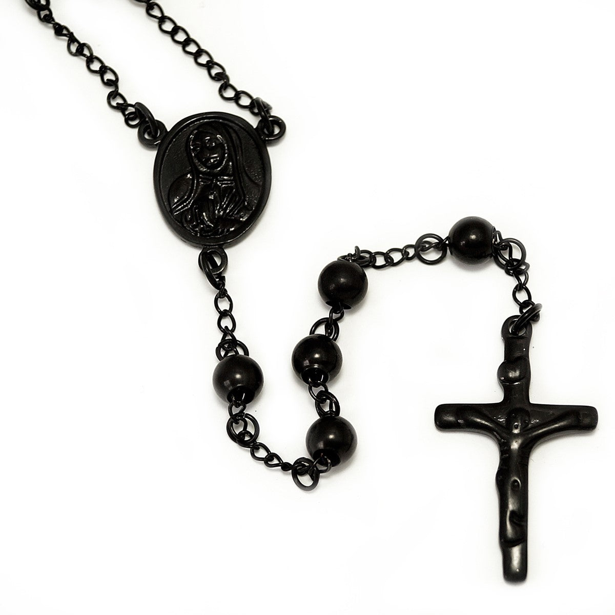 Men's stainless cheapest steel rosary