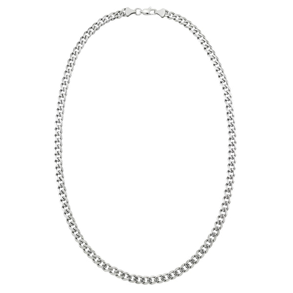 King by Simone I Smith Stainless Steel 24" 6MM Curb Link Chain