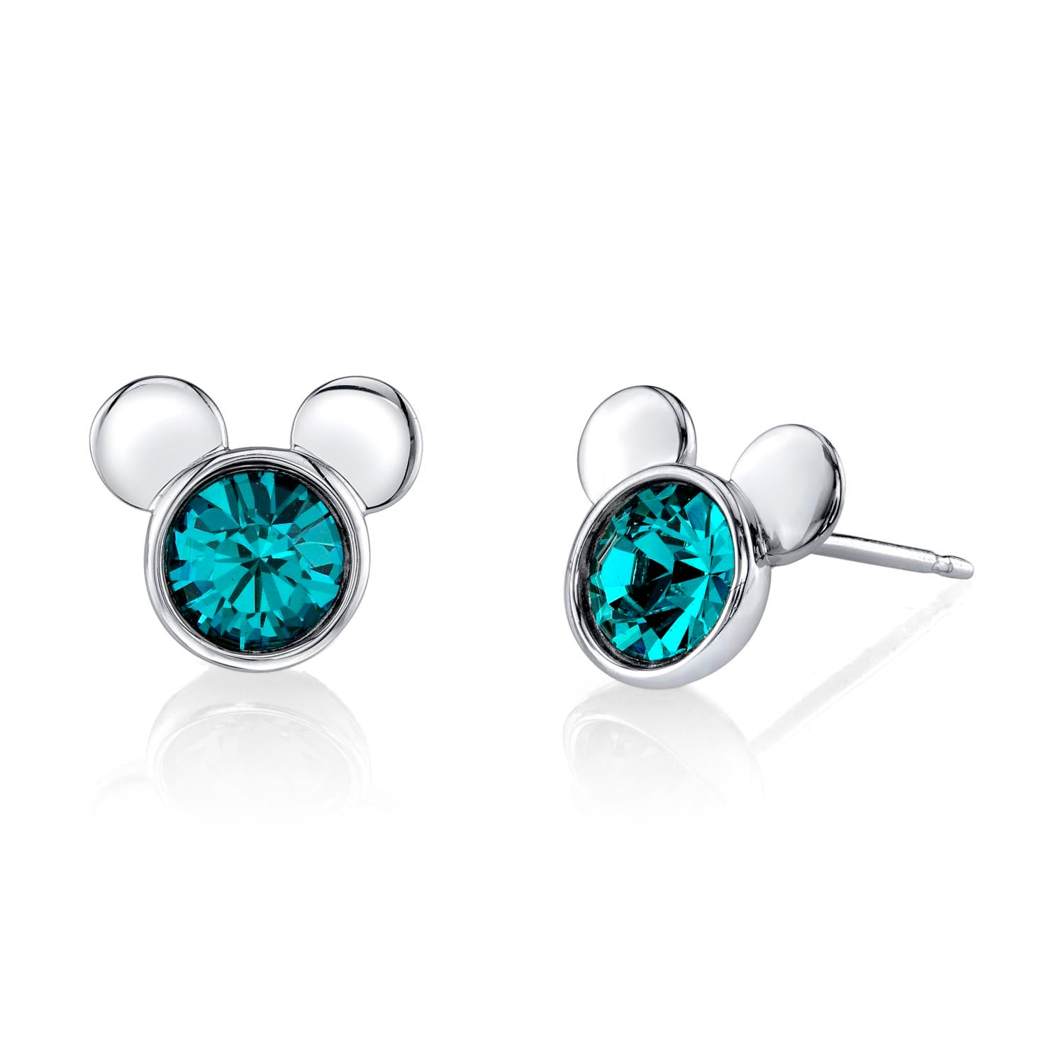 Disney mickey mouse hot sale birthstone earrings