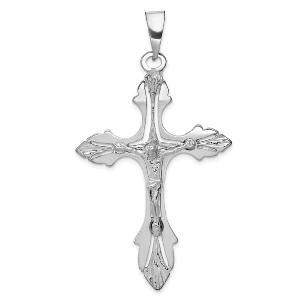 14KT White Gold 67X31MM Crucifix Cross Pendant-Chain Not Included