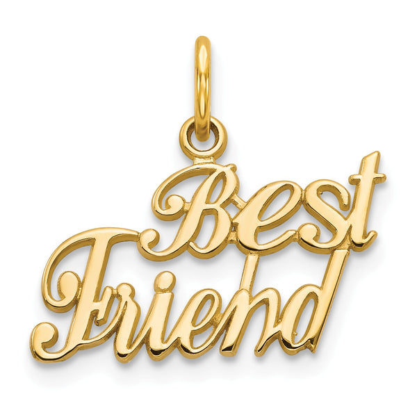 14KT Yellow Gold 17MM Best Friend Charm