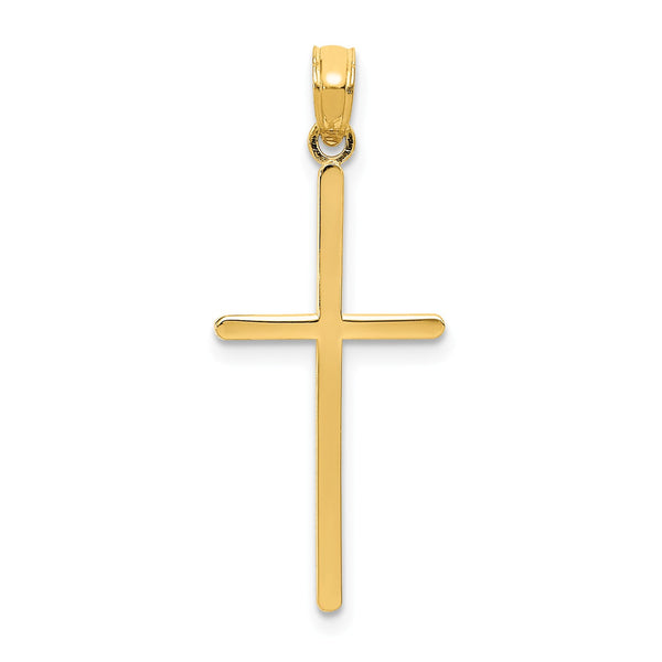 14k Polished Cross Pendant