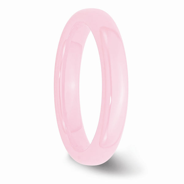 Ceramic Pink 4mm Polished Band