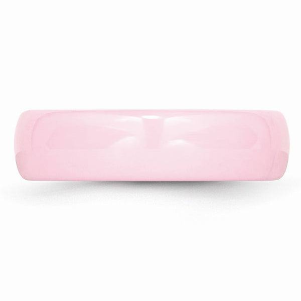 Ceramic Pink 6mm Polished Band