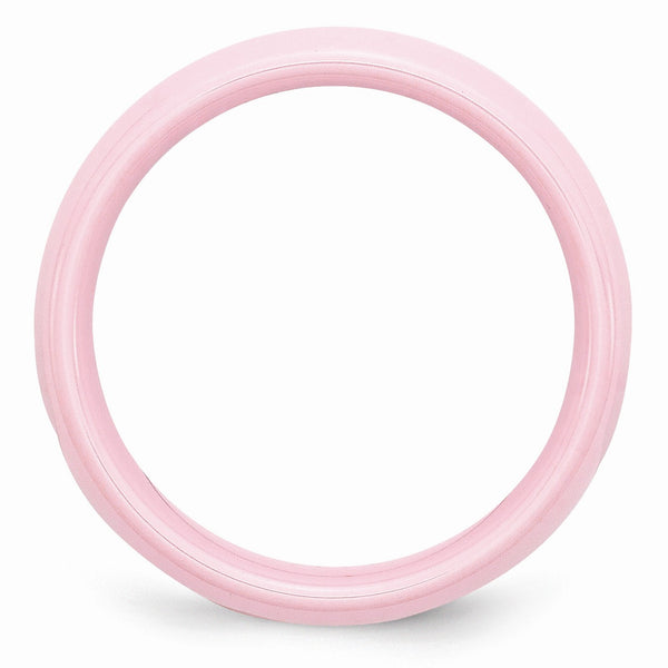 Ceramic Pink 6mm Polished Band