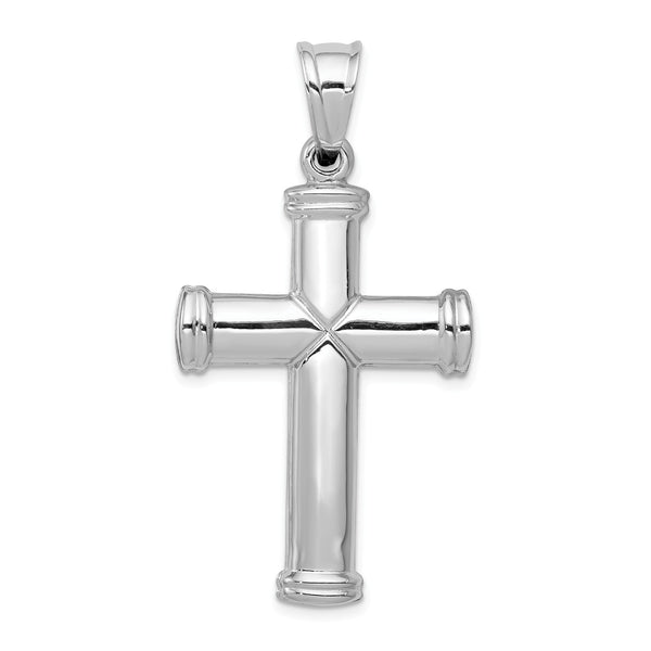 14KT White Gold 48X25MM Cross Pendant-Chain Not Included