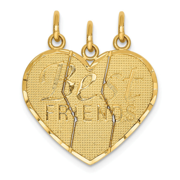 14KT Gold 3-Piece Break-Apart Friend Charm