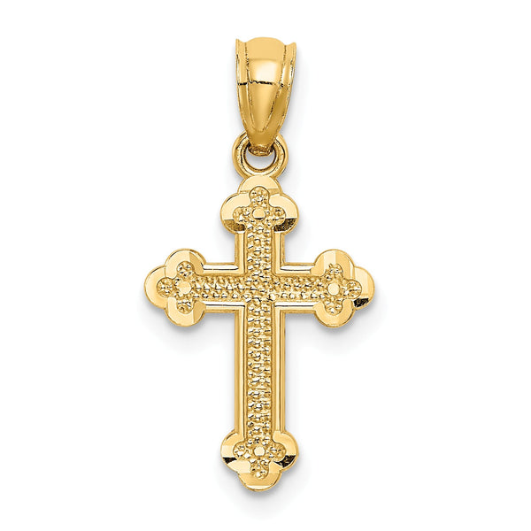 14KT Yellow Gold 22X11MM Cross Pendant-Chain Not Included