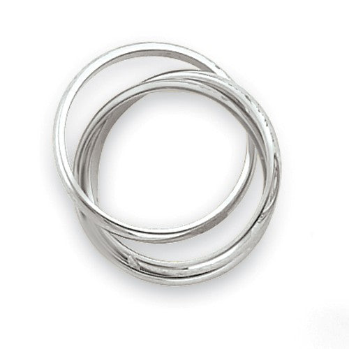 Twist Ring in 14KT White Gold; Size 7