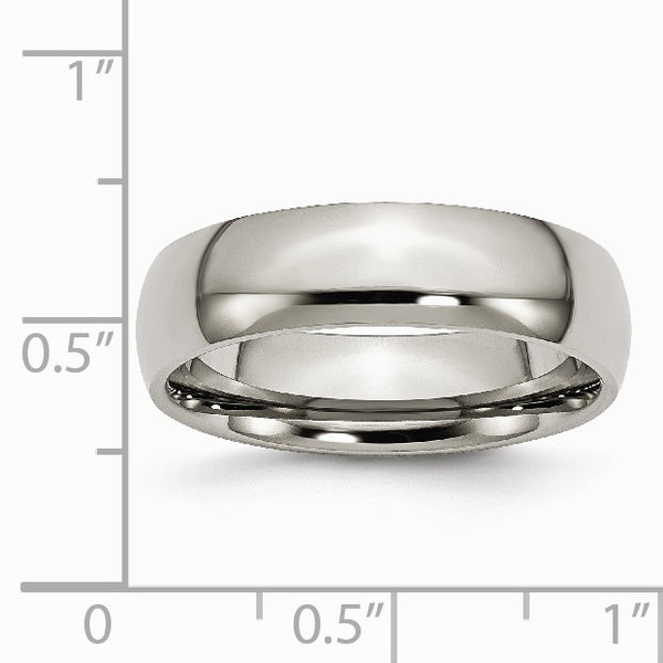 Titanium 6mm Polished Band