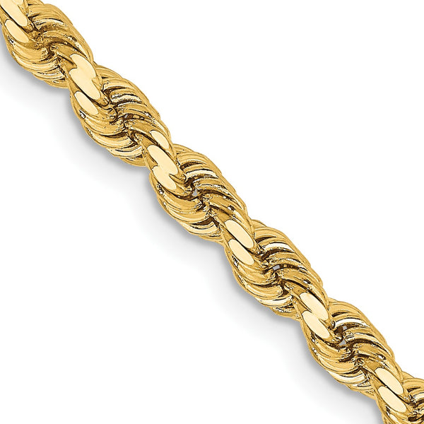 14KT Yellow Gold 16" 3.25MM Rope Chain