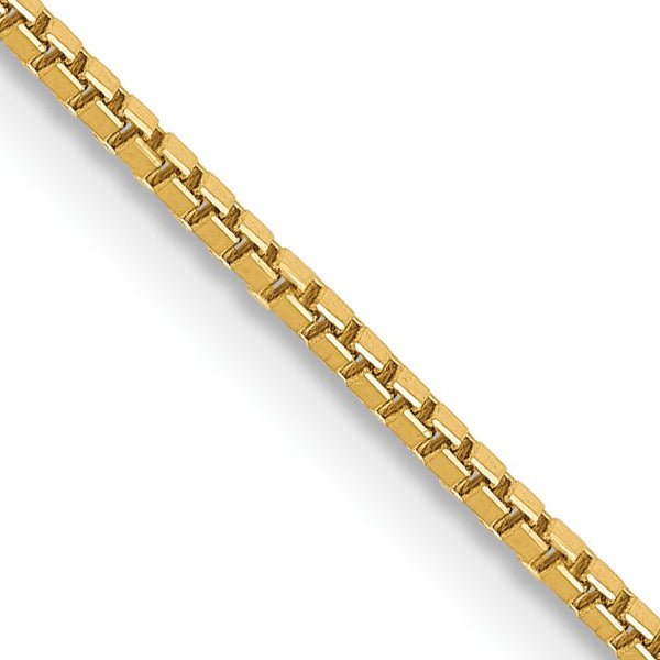 14KT Yellow Gold 22" 1MM Box Chain