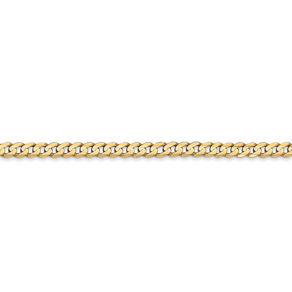 14KT Yellow Gold 16" 3MM Lobster Clasp Curb Chain