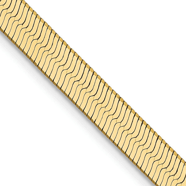 14KT Yellow Gold 20" 4MM Lobster Clasp Herringbone Chain