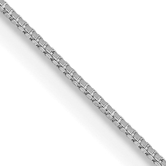 14KT White Gold 16" 0.5MM Box Pendant Chain