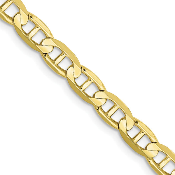 10KT Yellow Gold 24" 4.5MM Anchor Link Chain