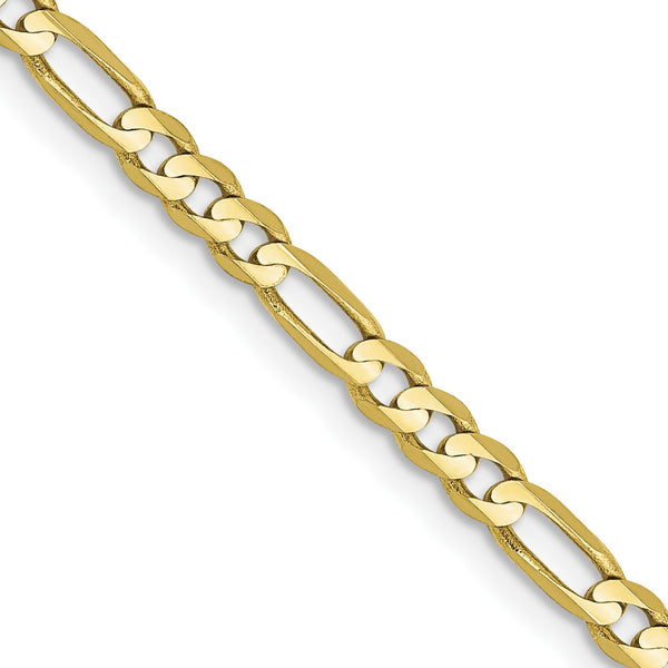 10KT Yellow Gold 16" 3MM Lobster Clasp Figaro Chain