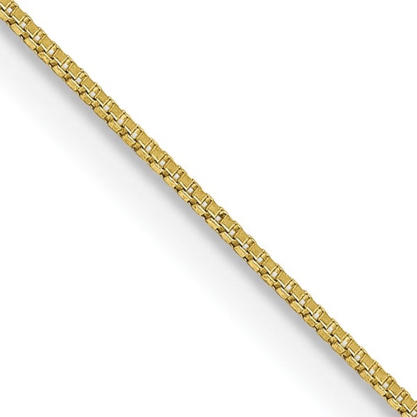 10KT Yellow Gold 16" 0.5MM Box Pendant Chain