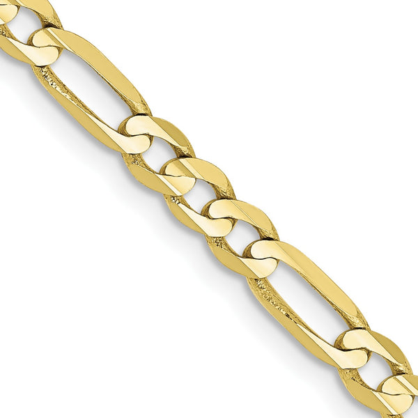 10KT Yellow Gold 16" 4MM Lobster Clasp Figaro Chain