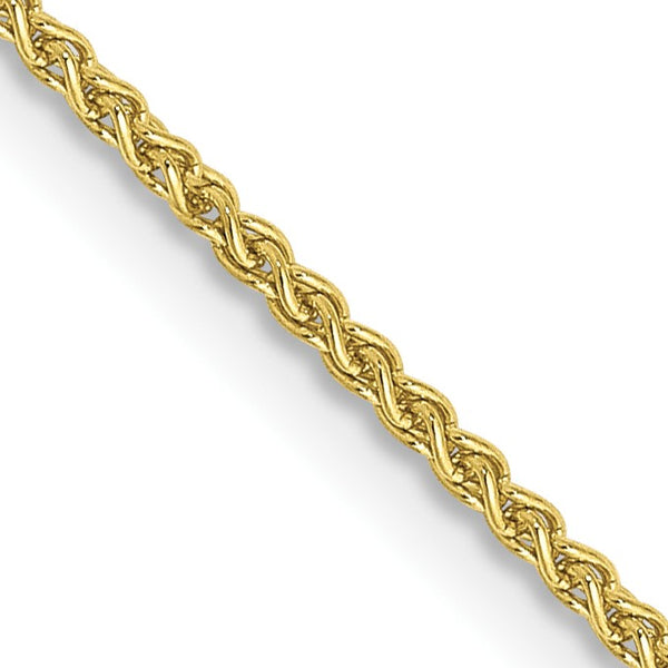 10KT Yellow Gold 18" 1.25MM Spiga Link Chain