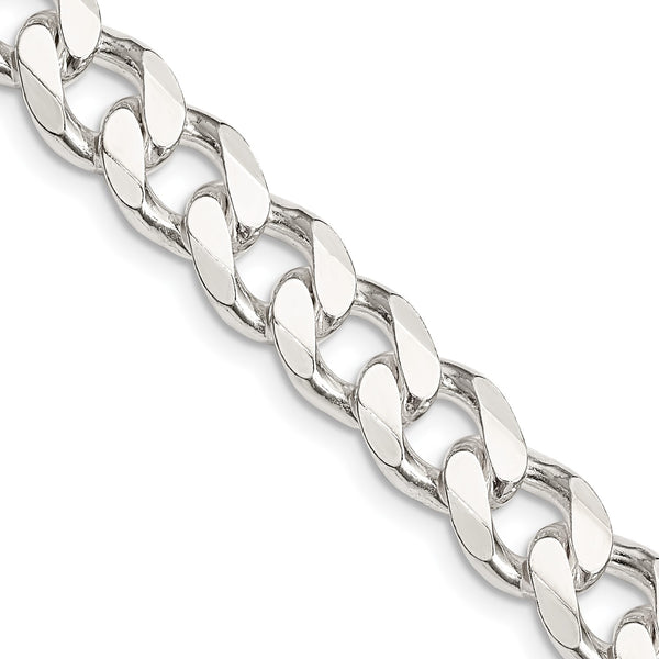 Sterling Silver 20" 9MM Lobster Clasp Curb Chain