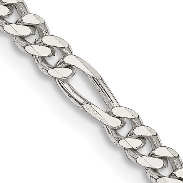 Sterling Silver 16" 3.5MM Figaro Chain