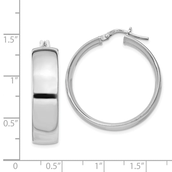 Sterling Silver 31MM Hoop Earrings