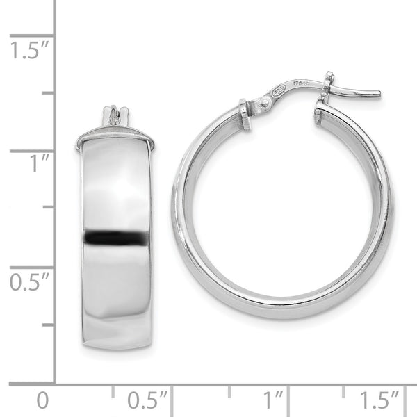 Sterling Silver 26MM Hoop Earrings