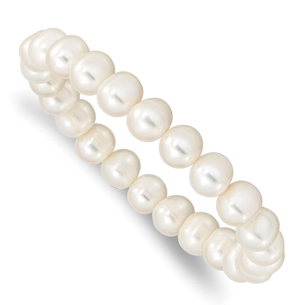 8MM Pearl 7.5" Stretch Bracelet