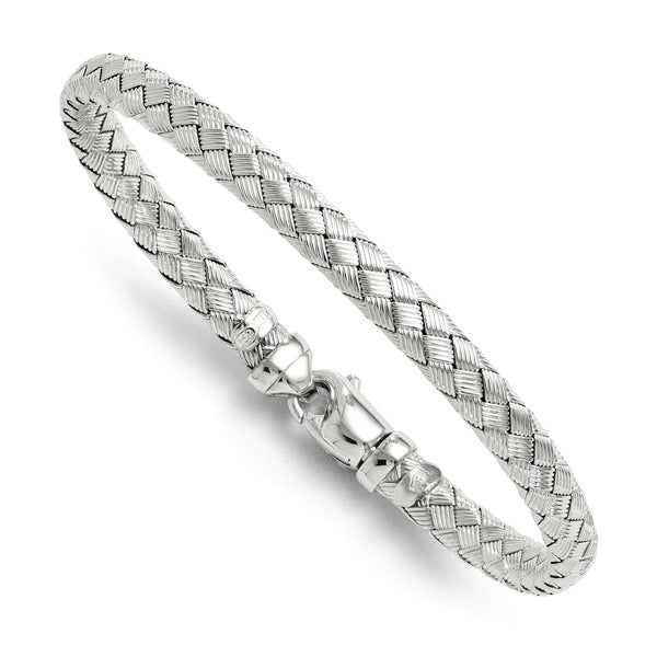 Sterling Silver 7.5" 6MM Lobster Clasp Bracelet