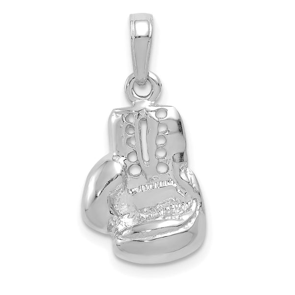 14KT White Gold 22X12MM Boxing Glove Pendant-Chain Not Included