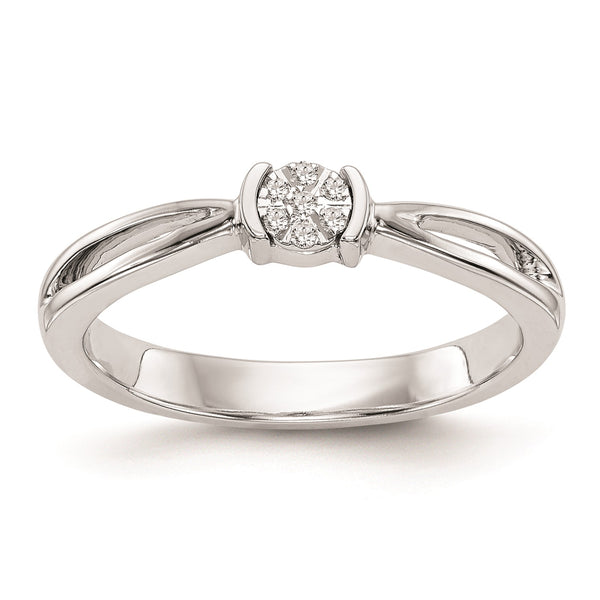 1/3 CTW Diamond Promise Ring in 14KT White Gold; Size 7